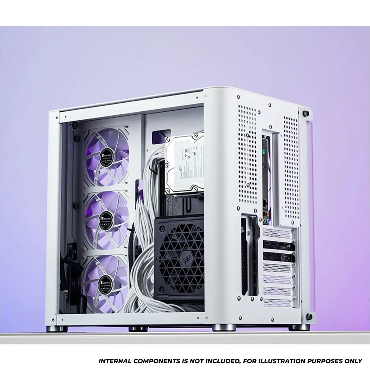 Jonsbo TK-2 ATX Separated Cabinet Computer Case (Black, White) - Image 21