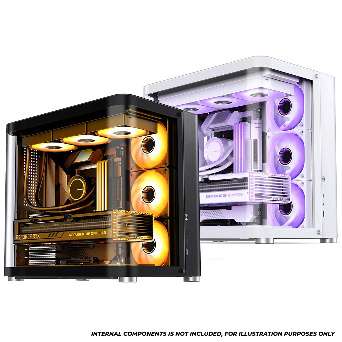 Jonsbo TK-2 ATX Separated Cabinet Computer Case (Black, White) - Image 32