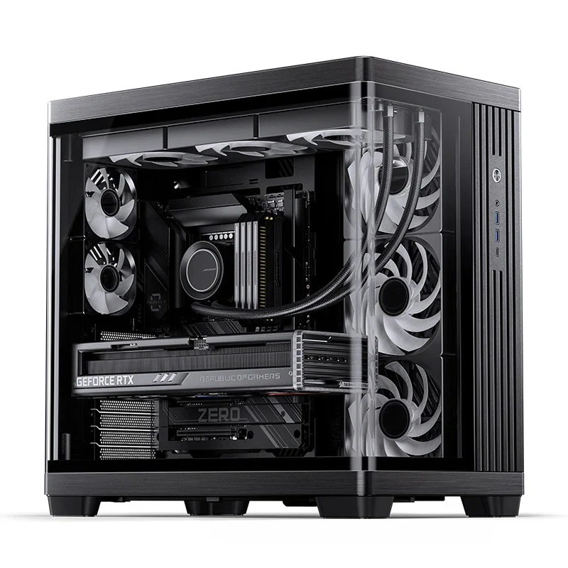 Jonsbo TK-4 ATX Separated Cabinet Computer Case (Black, White) - Image 10