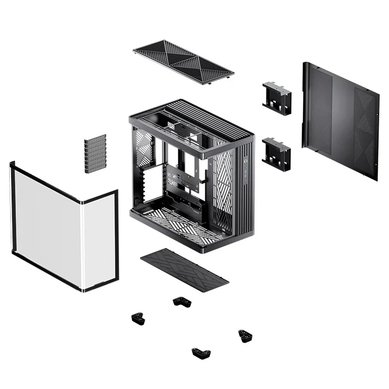 Jonsbo TK-4 ATX Separated Cabinet Computer Case (Black, White) - Image 25