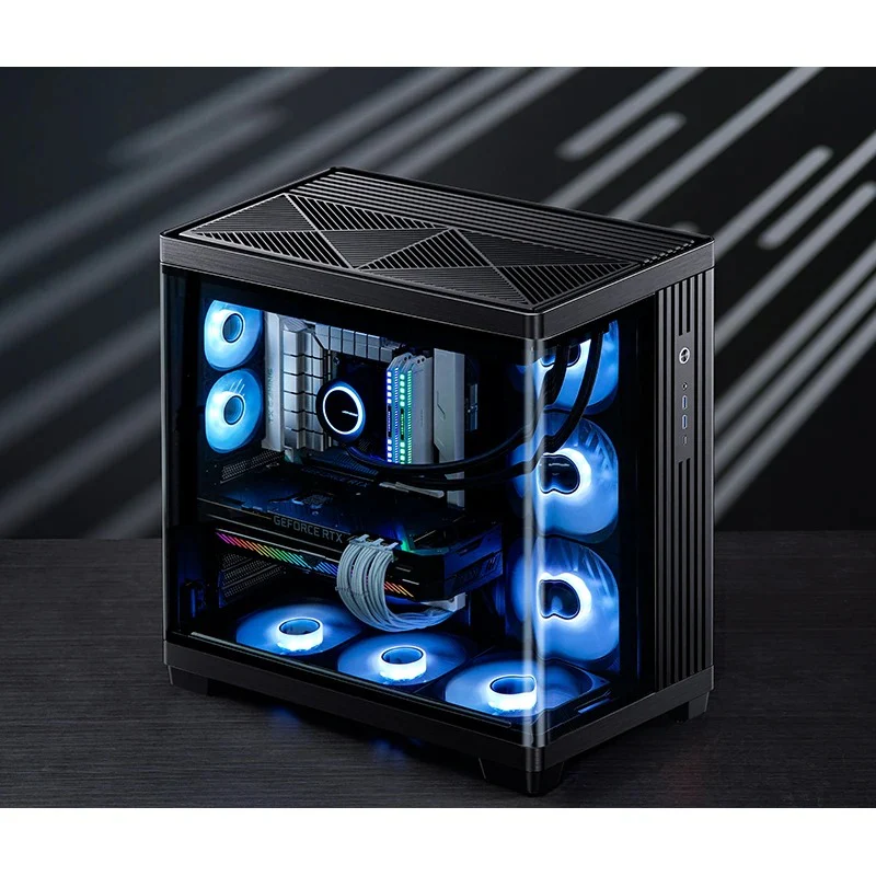 Jonsbo TK-4 ATX Separated Cabinet Computer Case (Black, White) - Image 4