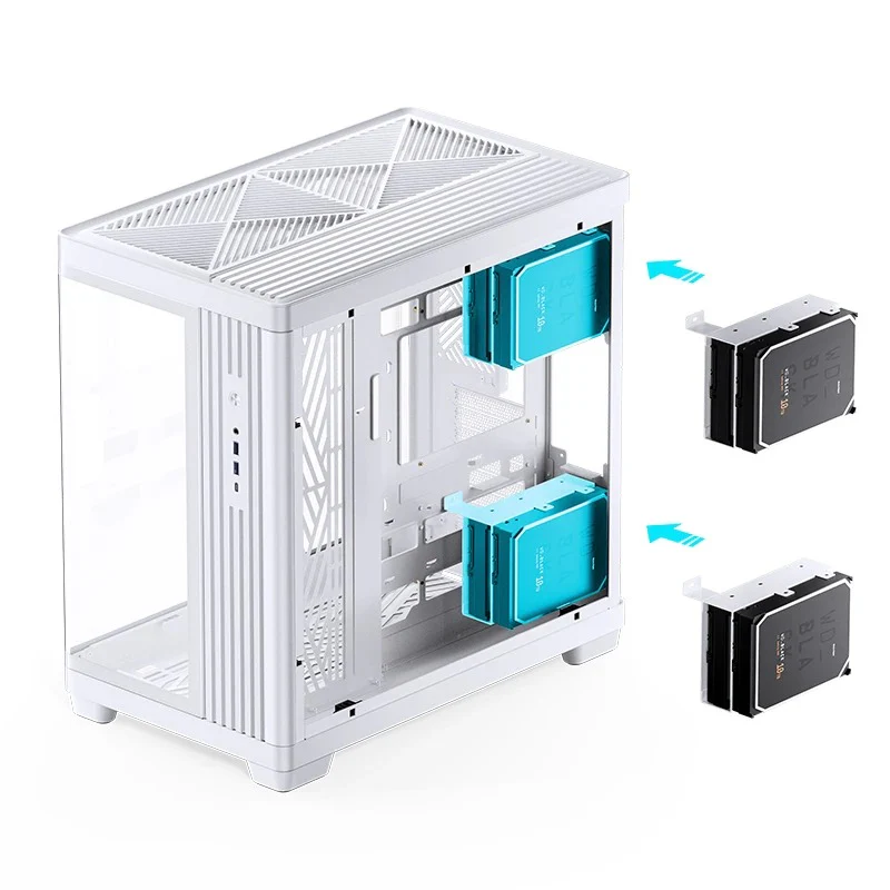 Jonsbo TK-4 ATX Separated Cabinet Computer Case (Black, White) - Image 40