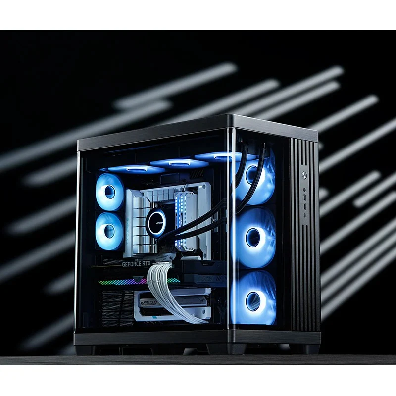 Jonsbo TK-4 ATX Separated Cabinet Computer Case (Black, White) - Image 5