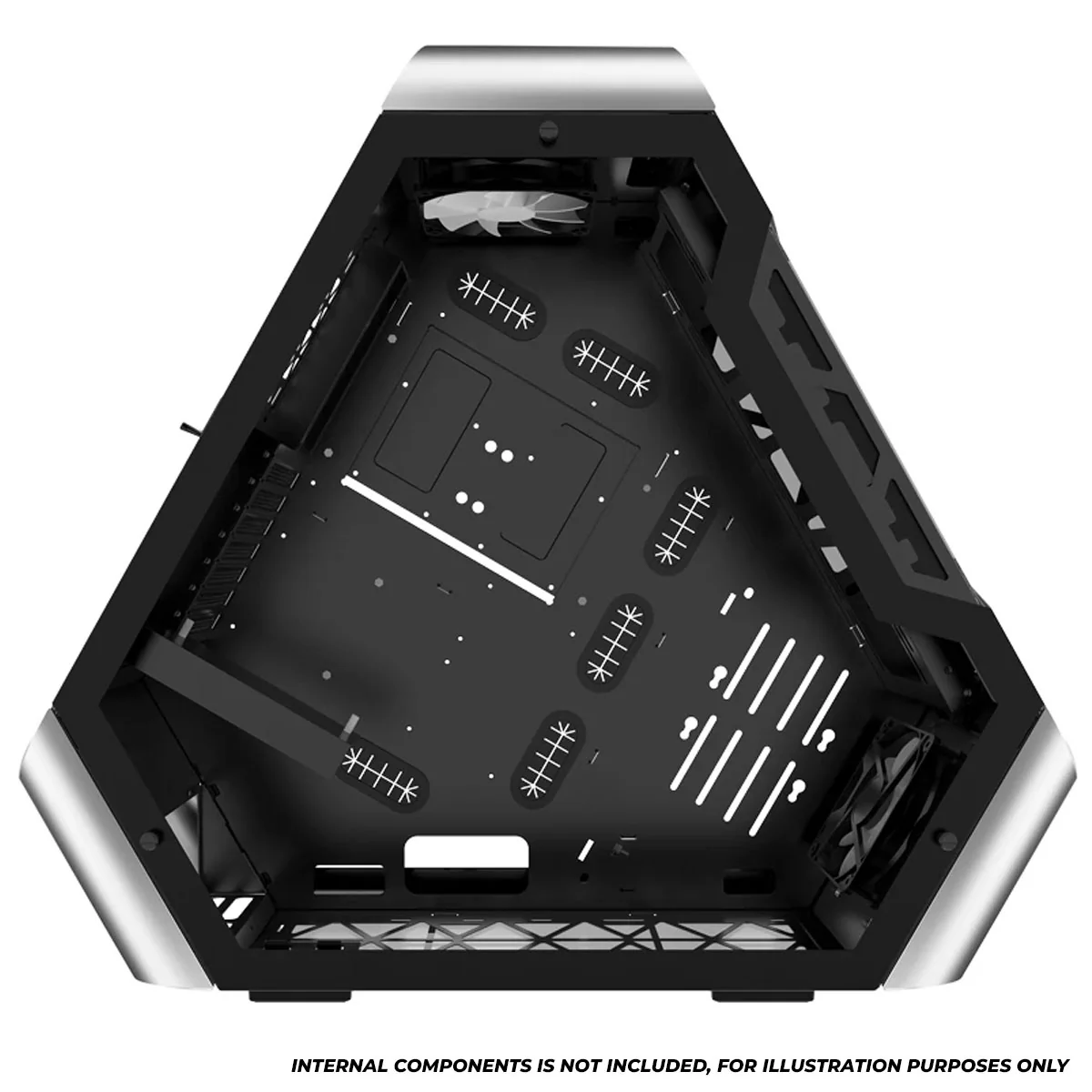 Jonsbo TR03-A Aluminum Panel ATX Equilateral Triangle Computer Case (Silver) - Image 5
