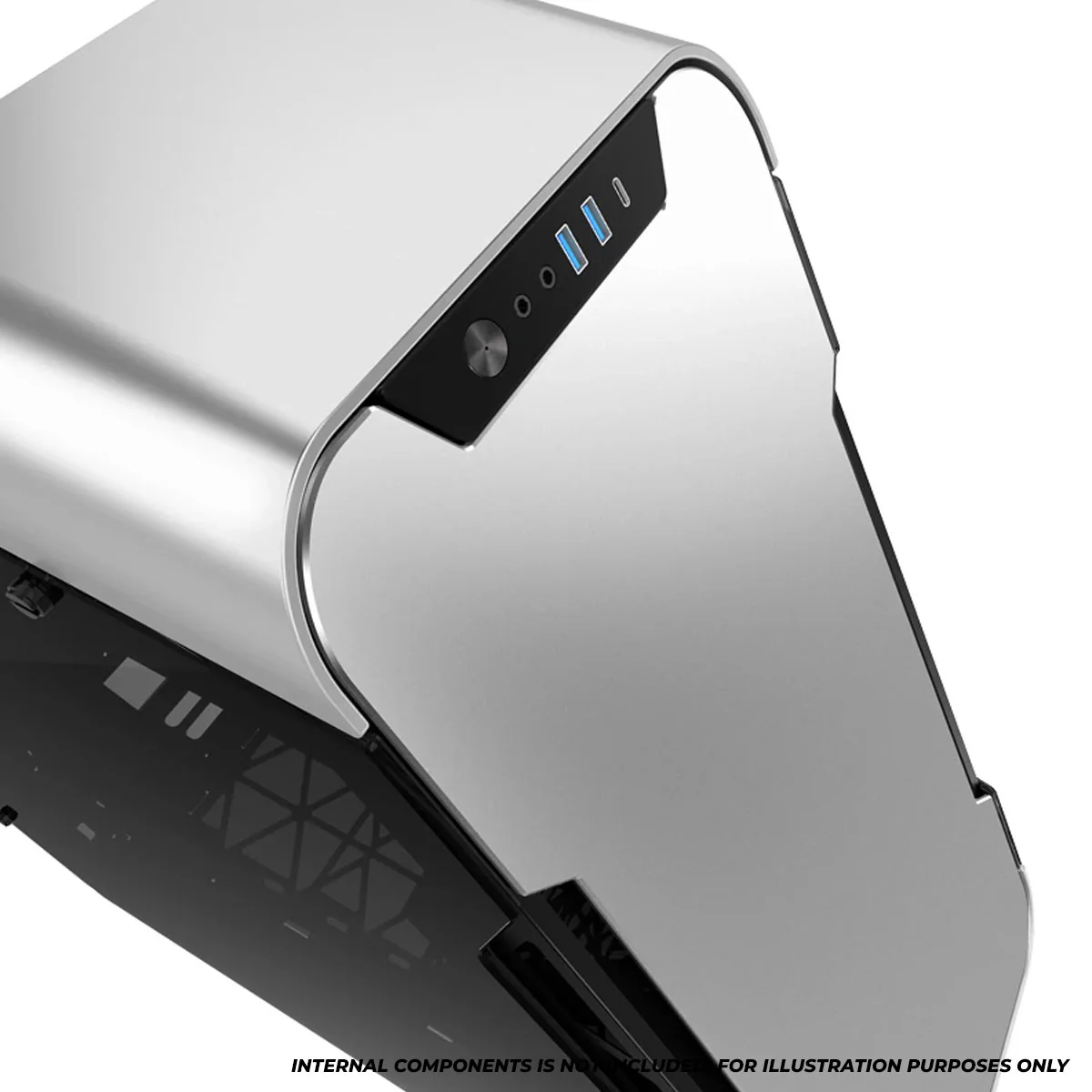 Jonsbo TR03-A Aluminum Panel ATX Equilateral Triangle Computer Case (Silver) - Image 8