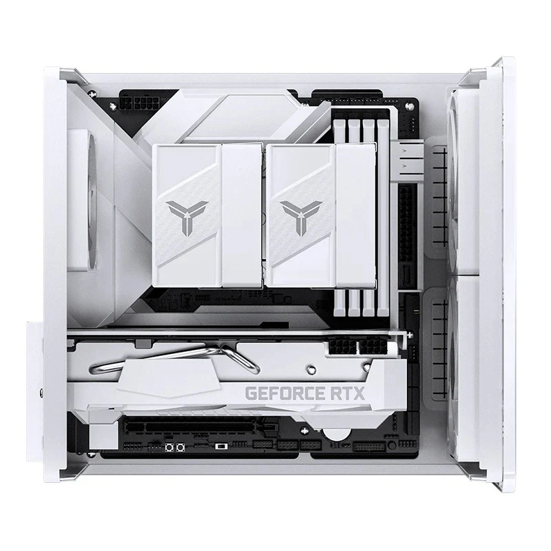 Jonsbo V12 M-ATX Separated Cabinet Case (Black, White) - Image 28