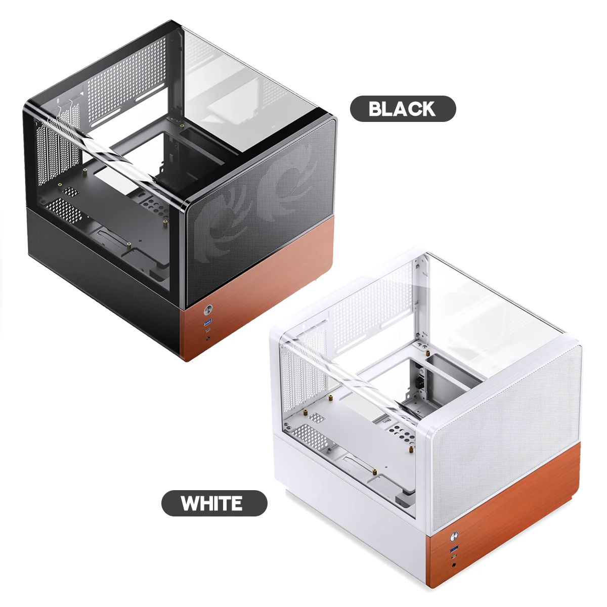 Jonsbo V12 M-ATX Separated Cabinet Case (Black, White) - Image 42
