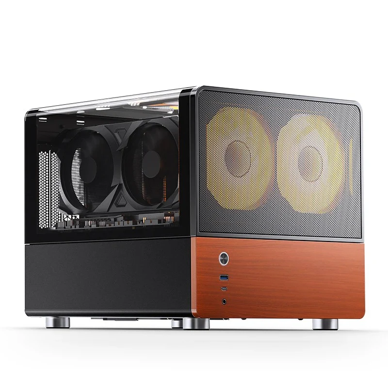 Jonsbo V12 M-ATX Separated Cabinet Case (Black, White) - Image 5