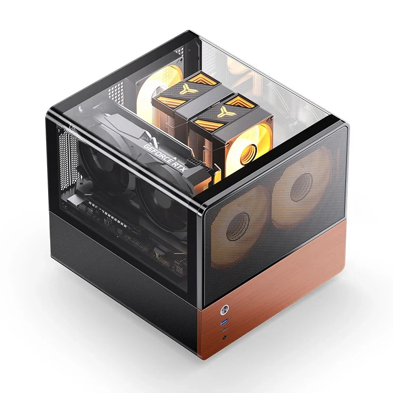 Jonsbo V12 M-ATX Separated Cabinet Case (Black, White) - Image 6