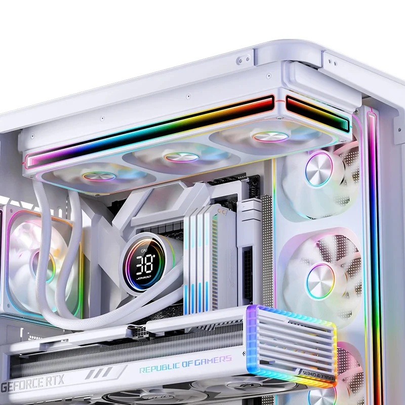 Jonsbo ZA-120WR 120mm ARGB Infinity Mirror Series Fan (White) - Image 9