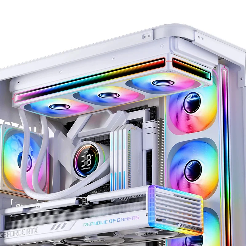 Jonsbo ZB-360W 360mm ARGB Infinity Mirror Series Fan (White) - Image 6