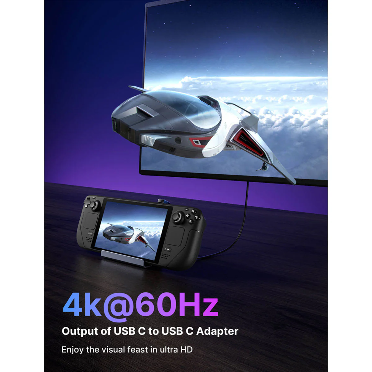 JSAUX 180° USB-C to C & A Adapter Set (Black) (DD0009) - Image 4