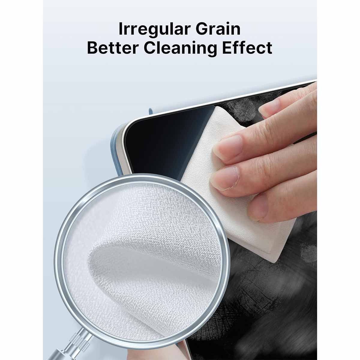 JSAUX Microfiber Cleaning Cloth (White) (GP0012) - Image 2
