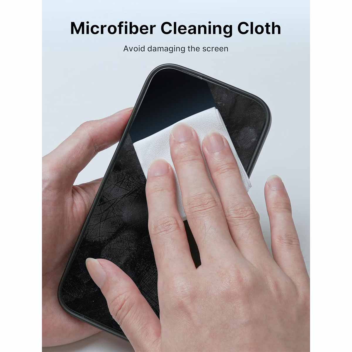 JSAUX Microfiber Cleaning Cloth (White) (GP0012) - Image 4