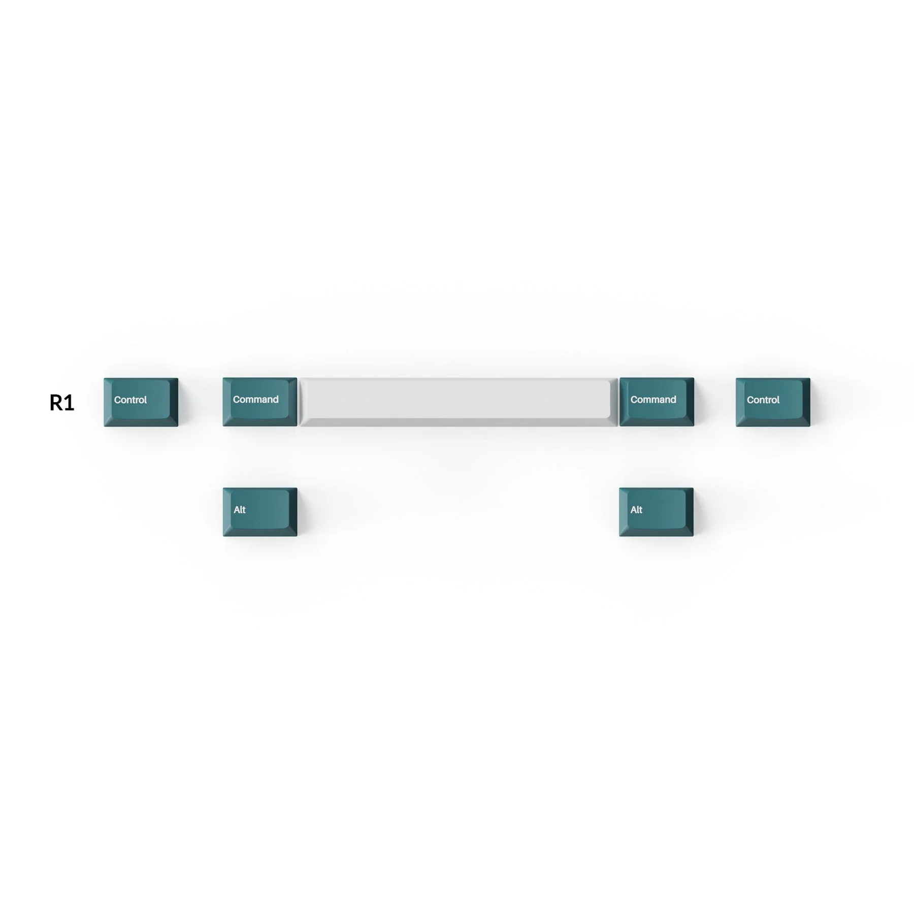 Keychron Cherry Profile Double Shot PBT Full Set Keycaps - White Mint (PBT-13) - Image 3