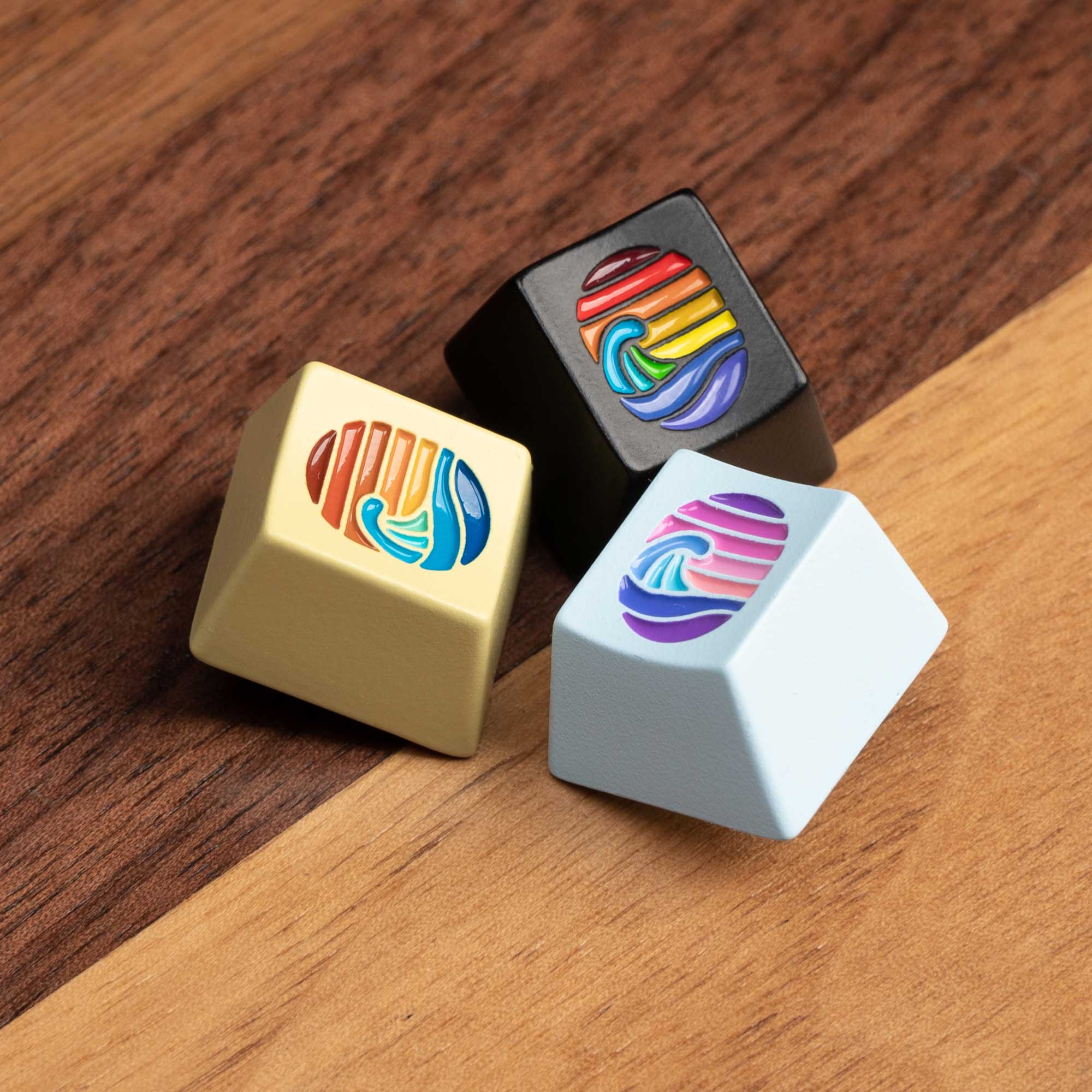 Keychron Colorful Great Wave Metal Artisan Keycap - Image 7