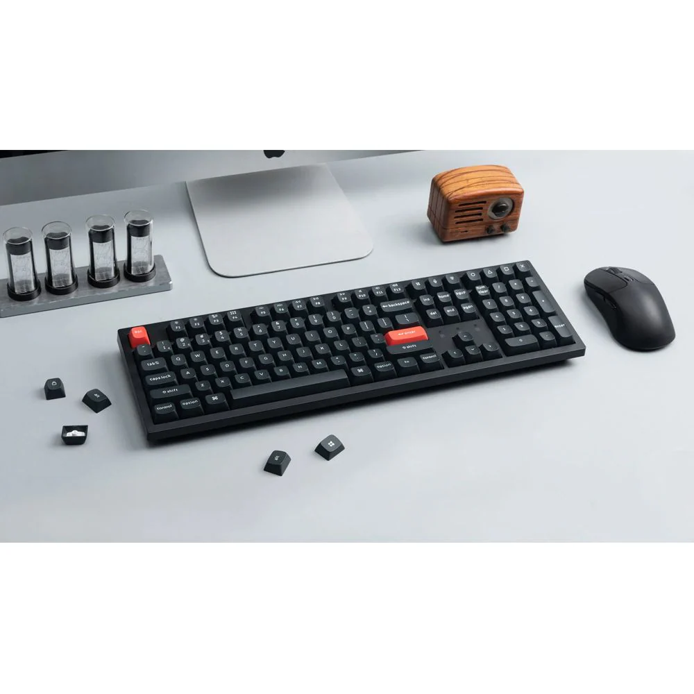 Keychron K10 Pro QMK/Via Fully-Assembled White Backlit Full Size Wireless Mechanical Keyboard Black - Image 5