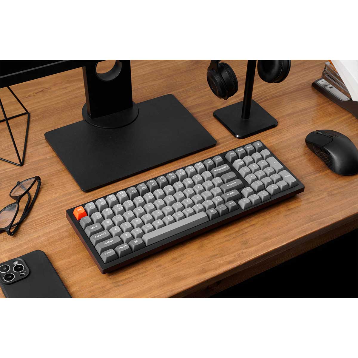 Keychron K4 Max QMK Fully Assembled Hot-Swappable RGB Backlight 96% Wireless Mechanical Keyboard - Black (Super Red Switch, uper Brown Switch, Super Banana Switch) (K4M-H1, K4M-H3, K4M-H4) - Image 8