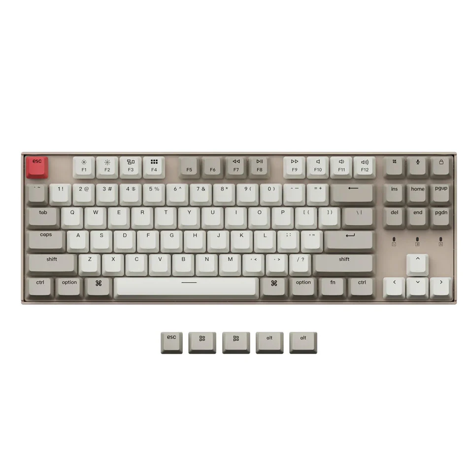 Keychron K8 Non-Backlight Hot-Swappable Tenkeyless Wireless Mechanical Keyboard (Brown Switch) (K8K3) - Image 2