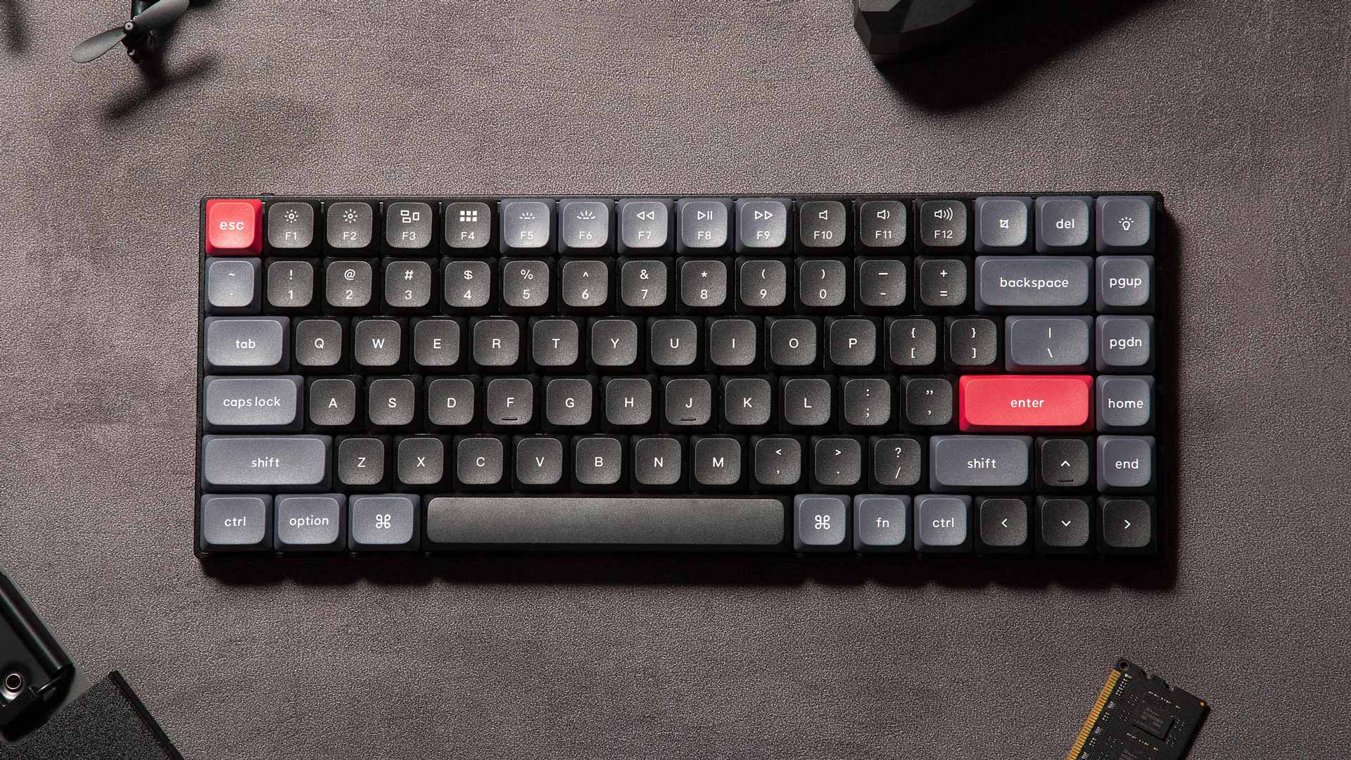 Keychron S1 QMK Custom Mechanical RGB Backlight Keyboard (Red Switch) (S1B1) - Image 2