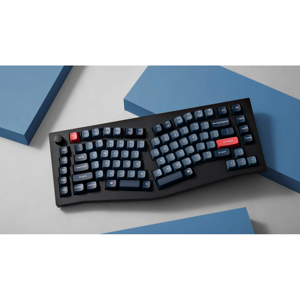Keychron V10 Max QMK/VIA 75% Alice Fully Assembled Knob RGB Backlight Hot-Swappable Wireless Custom Mechanical Keyboard - Carbon Black (Gateron Jupiter Red Switch, Gateron Jupiter Brown Switch, Gateron Jupiter Banana Switch (V10M-D1, V10M-D3, V10M-D4) - Image 7