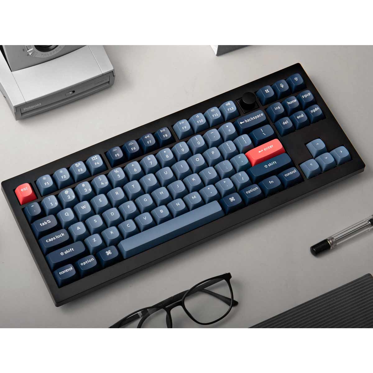 Keychron V3 Max QMK/Via Fully Assembled With Knob RGB Backlit Hot-Swappable TKL  Wireless Custom Mechanical Keyboard - Carbon Black (Gateron Jupited Red Switch, Gateron Jupiter Brown Switch, Gateron Jupiter Banana Switch) (V3M-D1, V3M-D3, V3M-D4) - Image 5