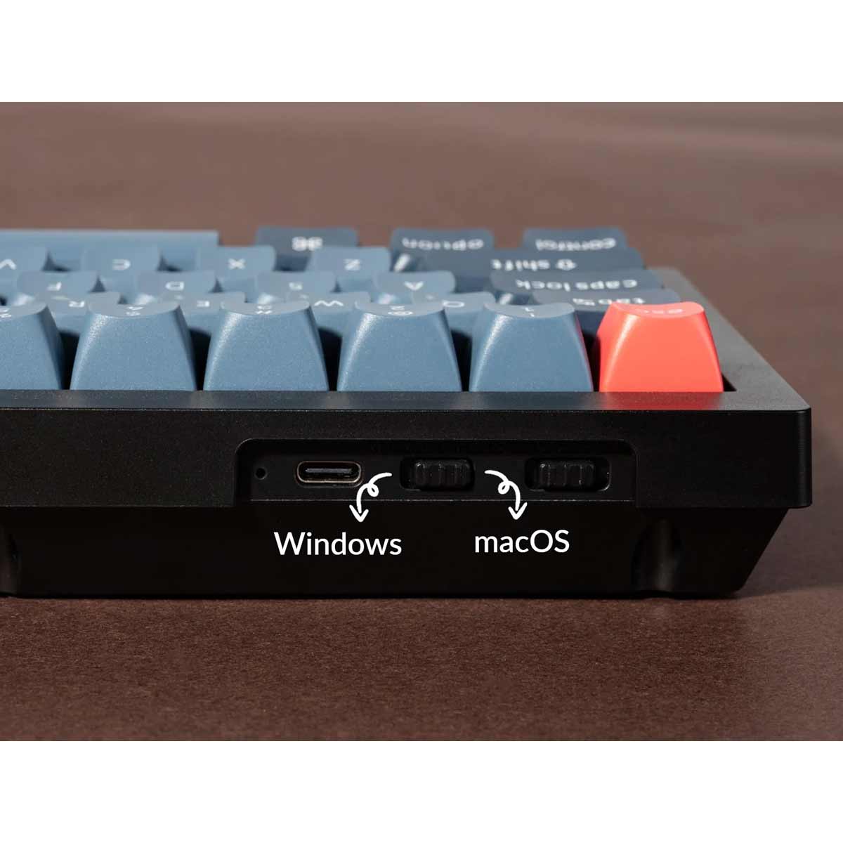 Keychron V3 Max QMK/Via Fully Assembled With Knob RGB Backlit Hot-Swappable TKL  Wireless Custom Mechanical Keyboard - Carbon Black (Gateron Jupited Red Switch, Gateron Jupiter Brown Switch, Gateron Jupiter Banana Switch) (V3M-D1, V3M-D3, V3M-D4) - Image 6