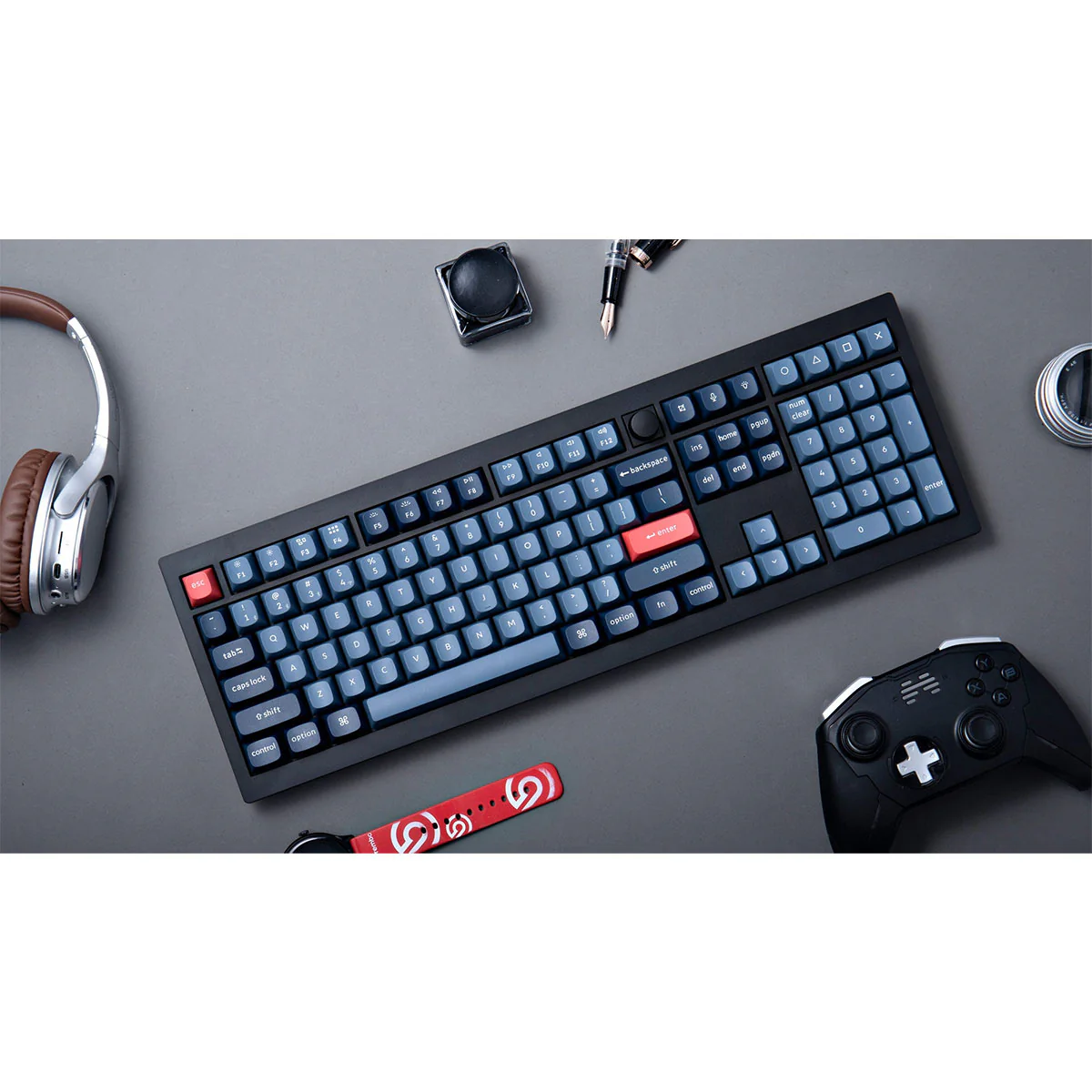 Keychron V6 Max QMK/Via Fully Assembled With Knob RGB Backlit Hot-Swappable Full Size Wireless Custom Mechanical Keyboard - Carbon Black (Gateron Jupited Red Switch, Gateron Jupiter Brown Switch, Gateron Jupiter Banana Switch) (V6M-D1, V6M-D3, V6M-D4) - Image 2