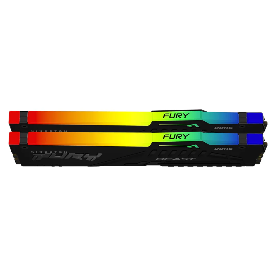 Kingston Fury Beast 16GB DDR5 RGB 5200MT/s Memory (Kit Of 2) (KF552C40BBAK2-16) - Image 3