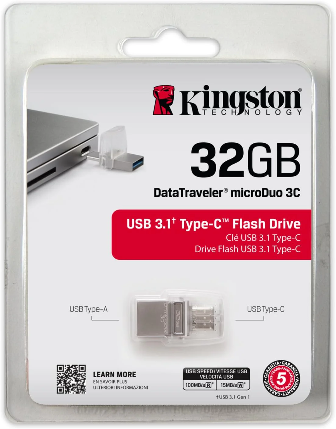 Kingston Data Traveler Microduo 3C 32GB (DTDUO3C) - Image 5