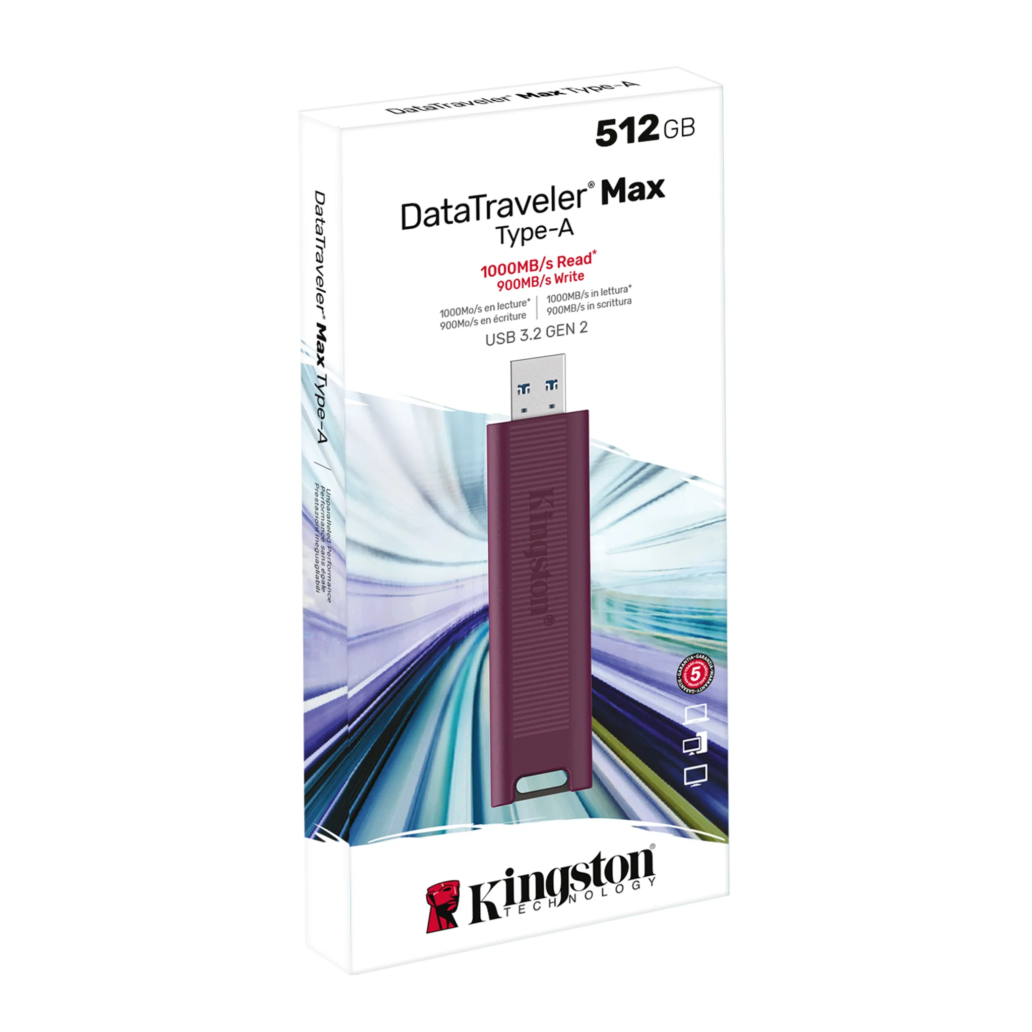 Kingston Datatraveler Max USB 3.2 Gen 2 USB Type-A Flash Drive - Image 7