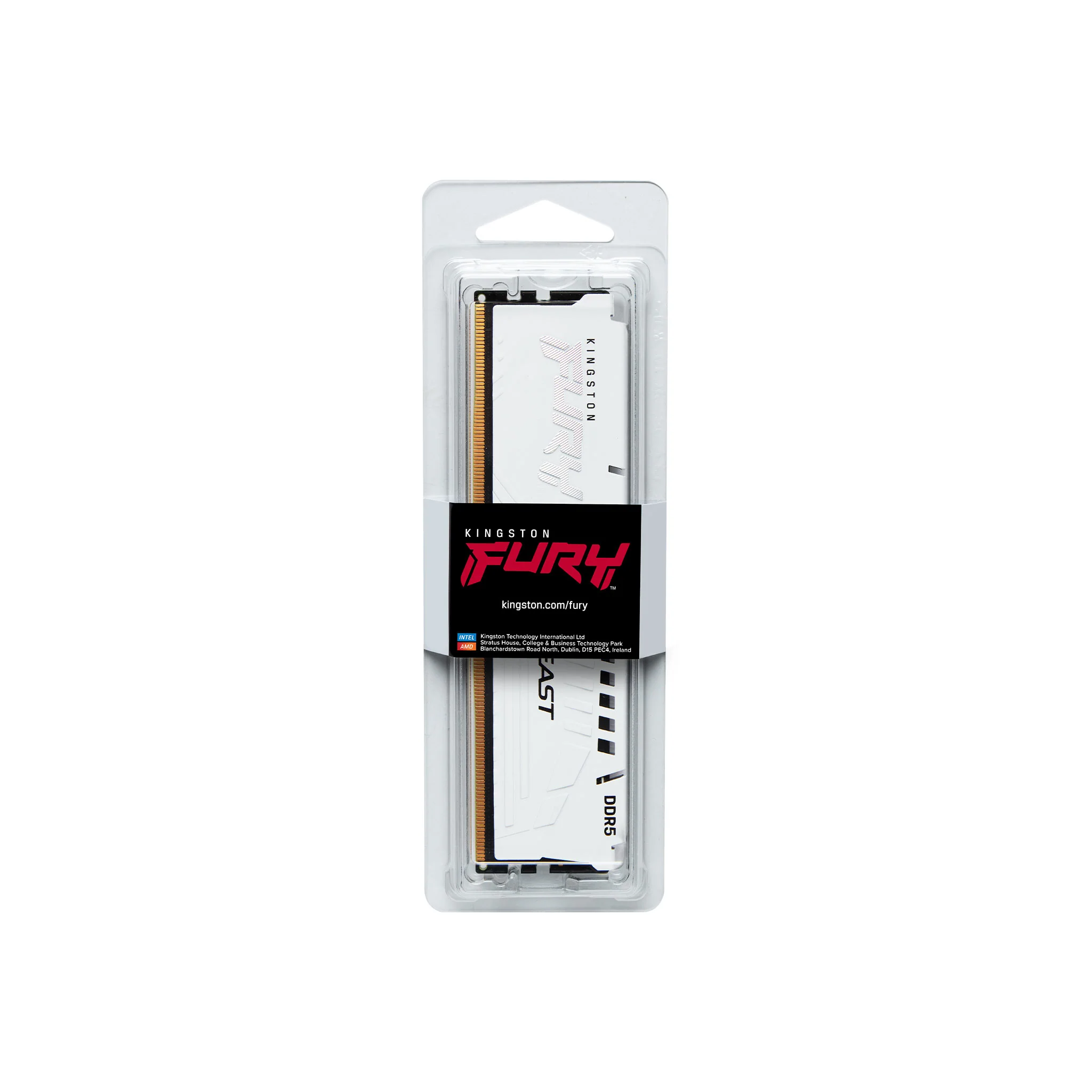 Kingston Fury Beast 16GB (1x16GB) DDR5 6000MT/S Memory (White) (KF560C40BW-16) - Image 3