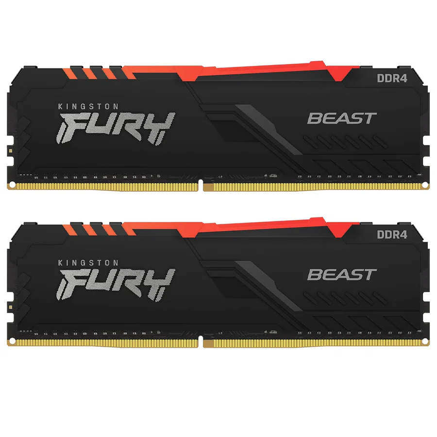 Kingston Fury Beast 32GB (16GBX2) RGB DDR4 3600MHZ (KF436C18BBAK2/32)