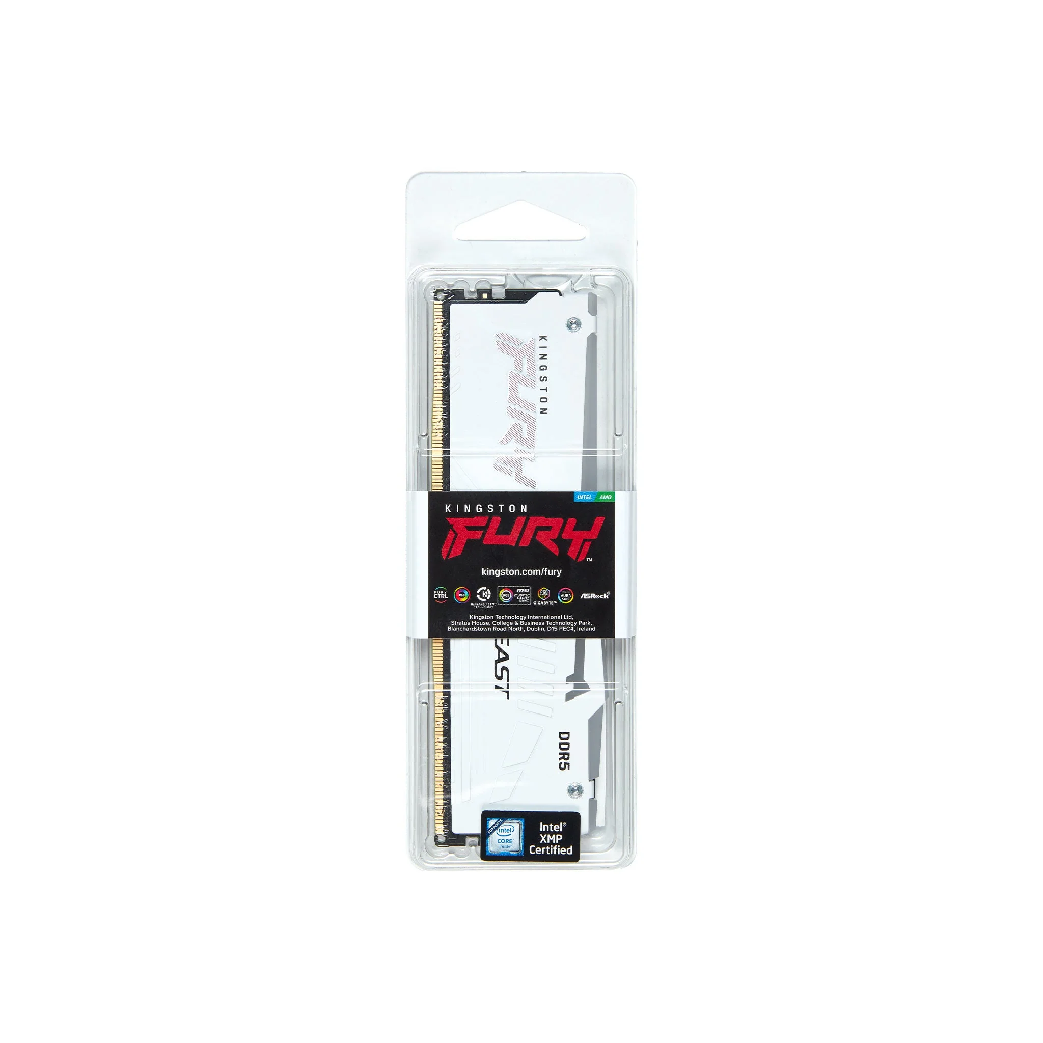 Kingston Fury Beast 32GB (1x32GB) DDR5 RGB 6000MT/S Memory (White) (KF560C40BWA-32) - Image 3