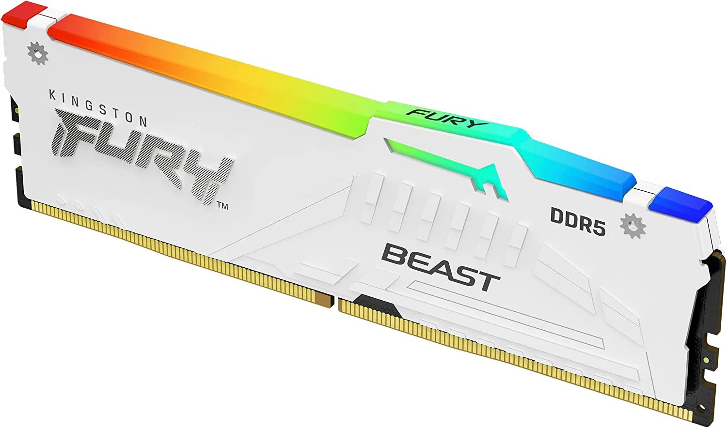 Kingston Fury Beast 32GB (1X32GB) DDR5 RGB Expo 6000MT/S CL36 Memory (White) (KF560C36BWEA-32) - Image 2
