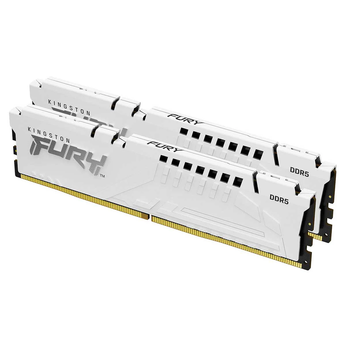 Kingston Fury Beast 32GB (2X16GB) DDR5 Expo 5600MT/S CL36 Memory (White) (KF556C36BWEK2-32)
