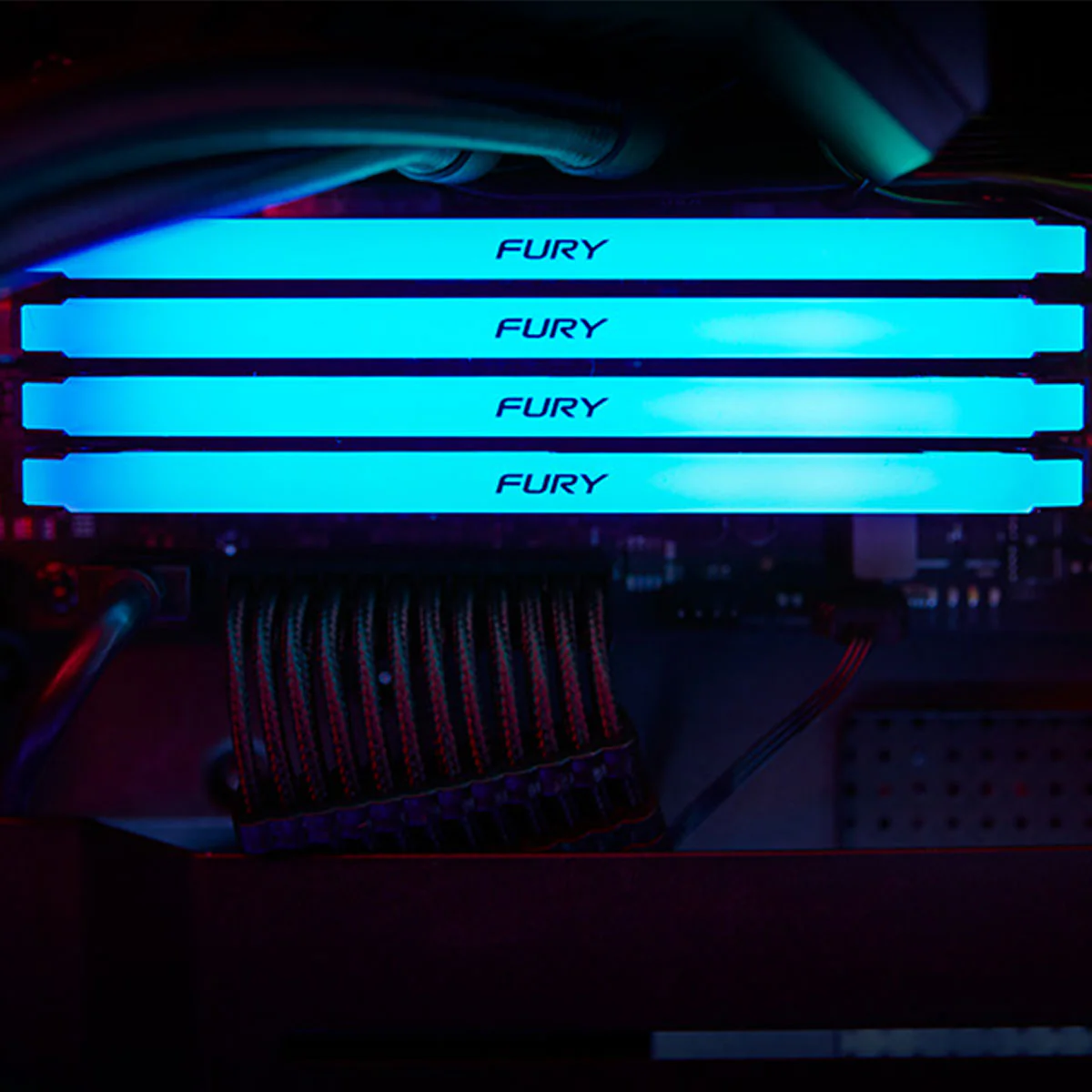 Kingston Fury Beast 8GB (1X8GB) DDR4 RGB XMP 3200MT/s CL16-18-18 Memory (Black) (KF432C16BB2A/8) - Image 6