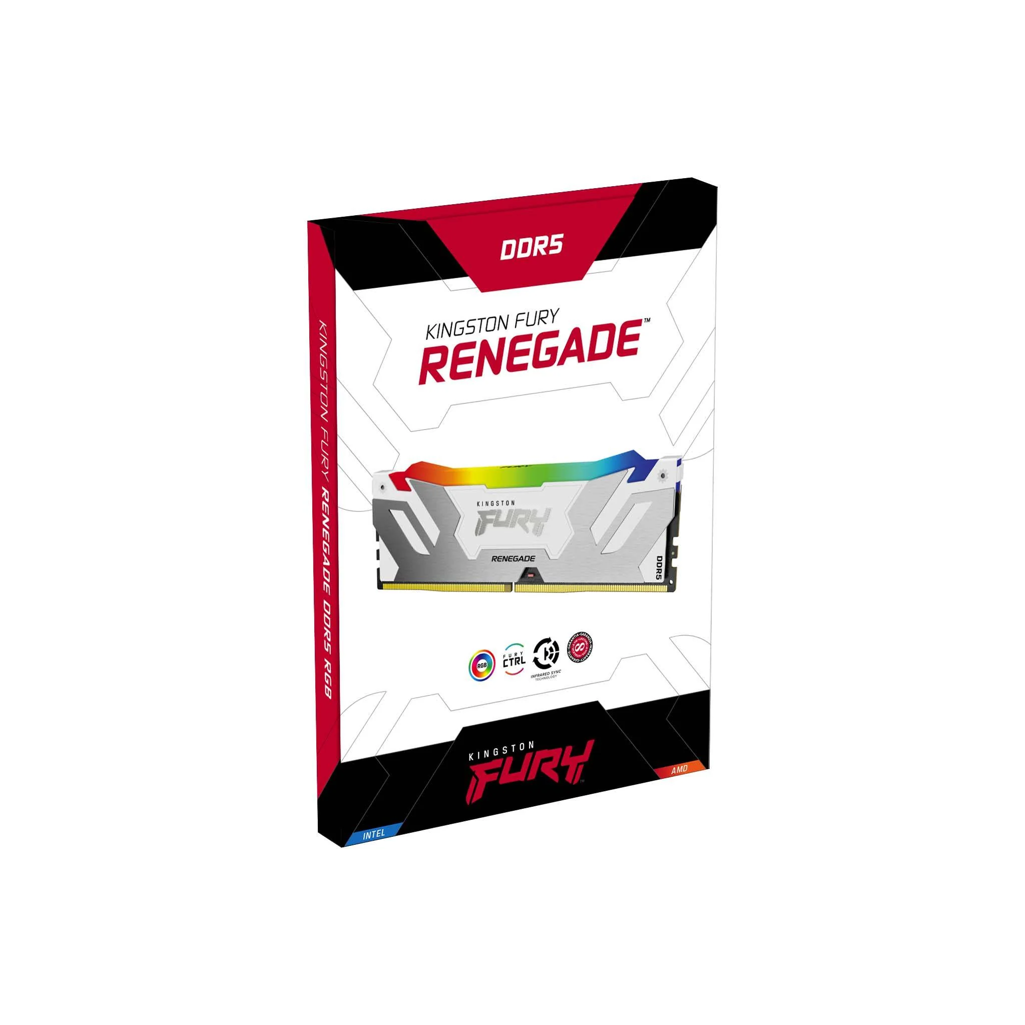 Kingston Fury Renegade 32GB (2x16GB) DDR5 RGB XMP 6000MT/S CL32 Memory (White) (KF560C32RWAK2-32) - Image 3