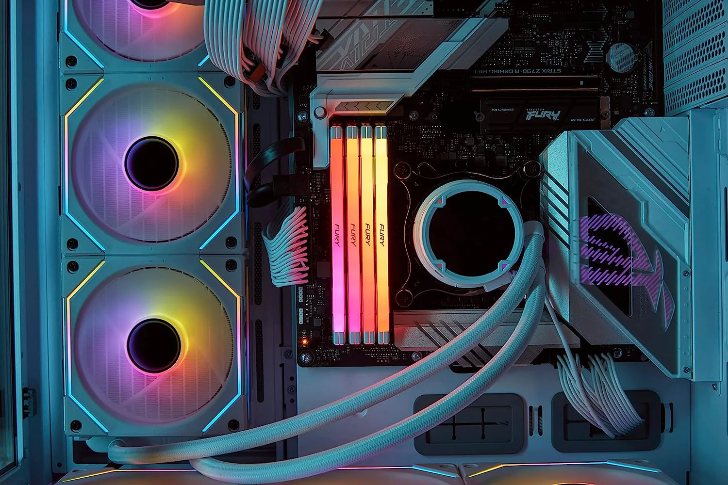 Kingston Fury Renegade 32GB (2X16GB) DDR5 RGB XMP 6800MT/S CL36 Memory (White) (KF568C36RWAK2-32) - Image 7