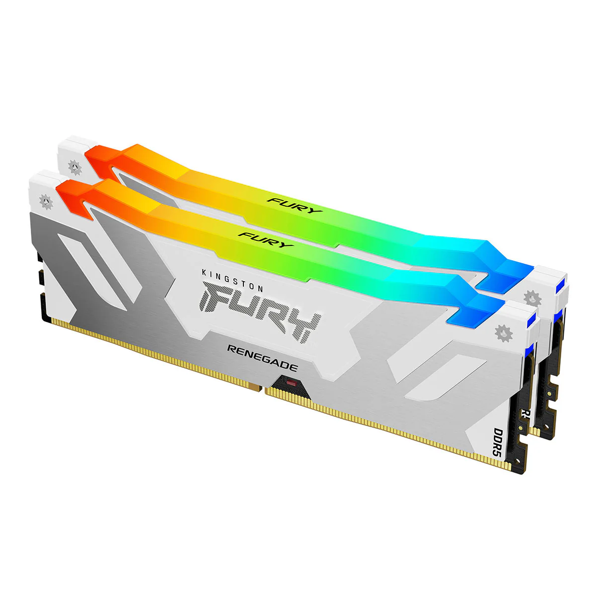 Kingston Fury Renegade 32GB (2x16GB) DDR5 RGB XMP 7200MT/S CL38 Memory (White) (KF572C38RWAK2-32) - Image 2