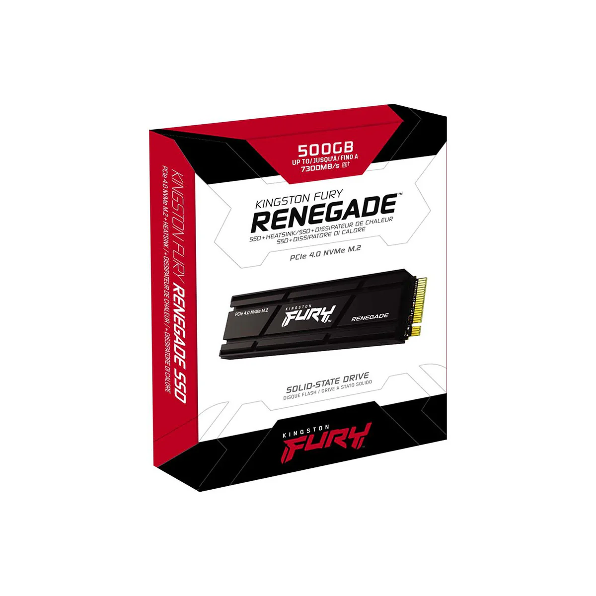 Kingston Fury Renegade 4TB PCIE 4.0 NVME M.2 SSD Internal Gaming SSD W/ Heatsink (SFYRDK/4000G) - Image 3