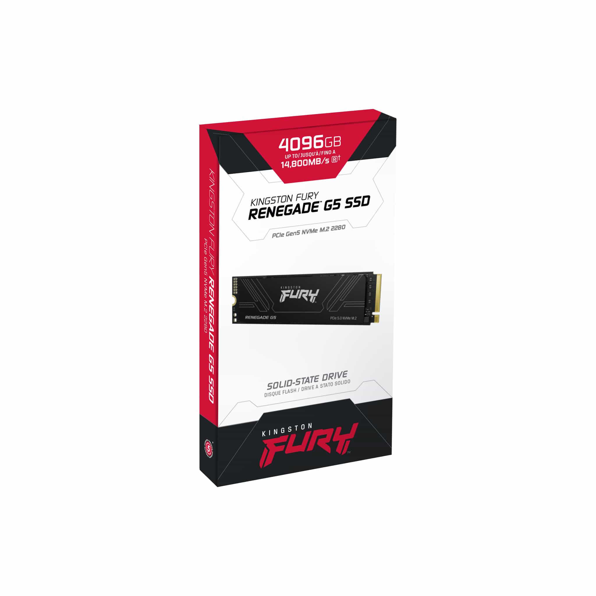 Kingston Fury Renegade G5 PCIe Gen5 NVMe M.2 2280 SSD (1024GB, 2048GB, 4096GB) (SFYR2S/1T0, SFYR2S/2T0, SFYR2S/4T0) - Image 9