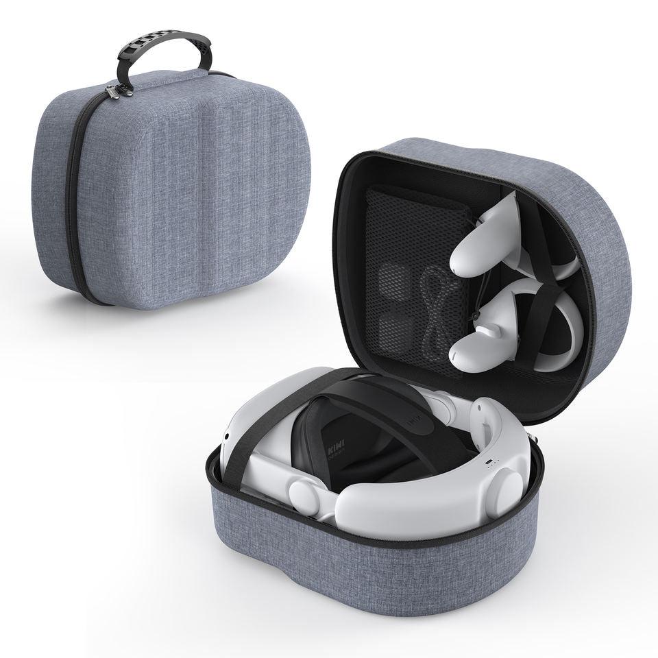 KIWI Design Hard Case Compatible With Oculus Quest 2 (Gray) (KW-QP03-US)