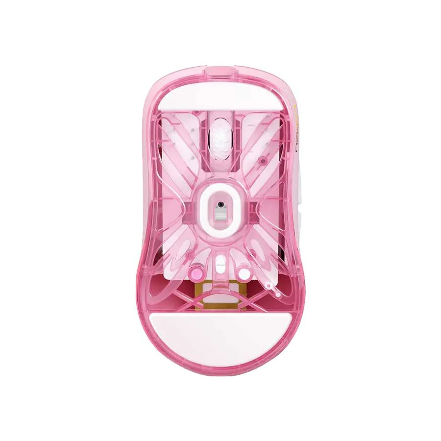 Lamzu Atlantis Mini Champion Edition Superlight Wireless Mouse (Light Pink, Panda White, Red) - Image 4