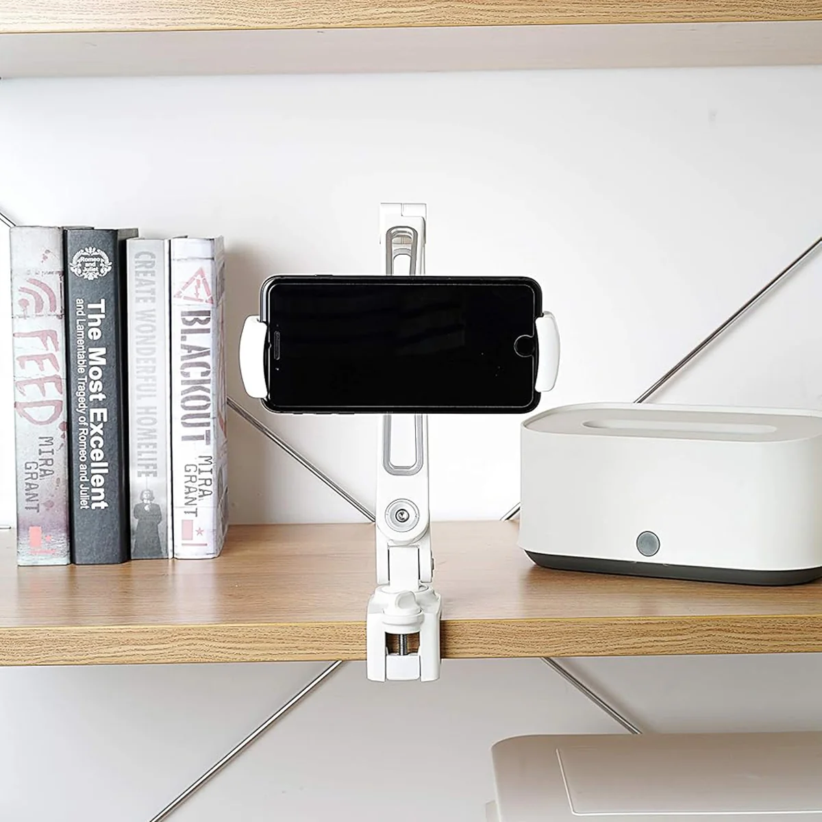Ledetech LD-204B-T9 Vise-Type Tablet and Smartphone Stand (Black, White) - Image 3