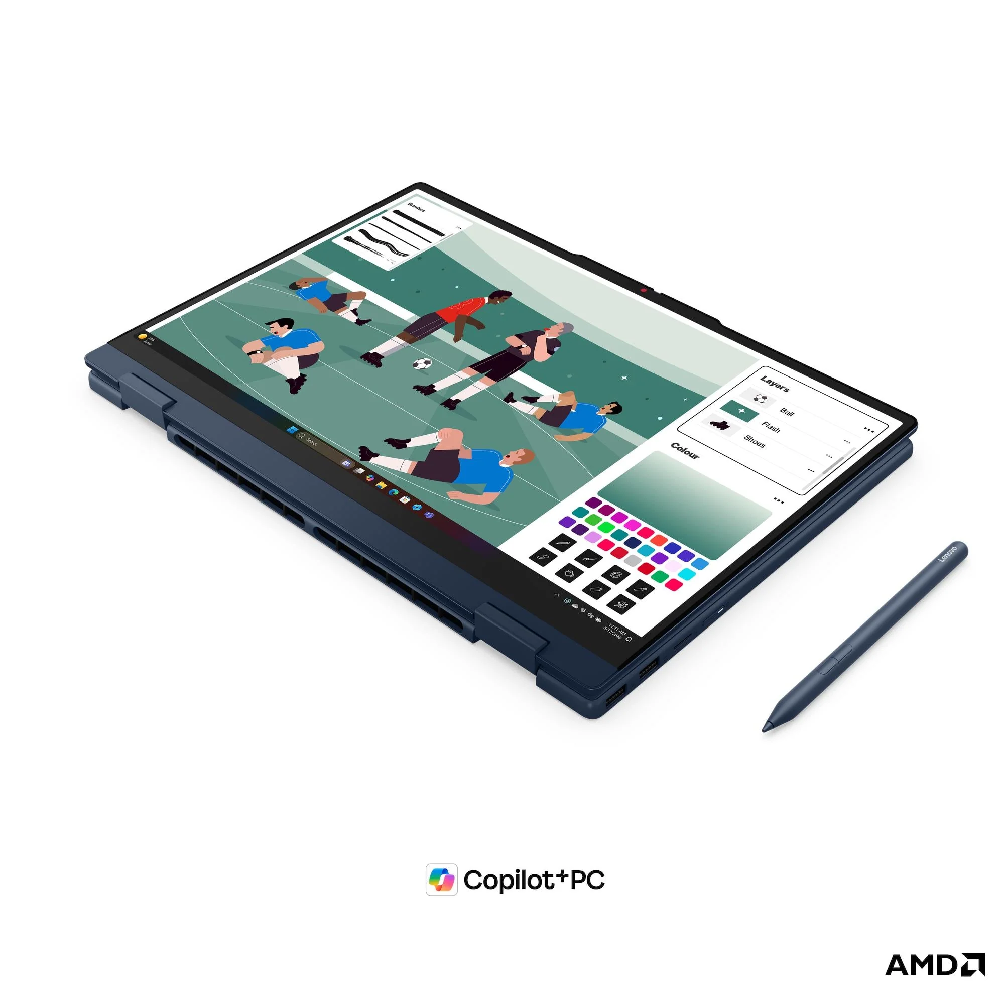 Lenovo IdeaPad 5 2-in-1 15AGP11 83UM001PPH Laptop (Cosmic Blue) | 15.3" WUXGA (1920x1200) IPS | Ryzen AI 5 430 | 16GB RAM | 512GB SSD | AMD Radeon 840M Graphics | Windows 11 Home | MS Office Home 2024+MS365 Basic+Lenovo Pen Gen 2+Lenovo B210 Backpack - Image 4