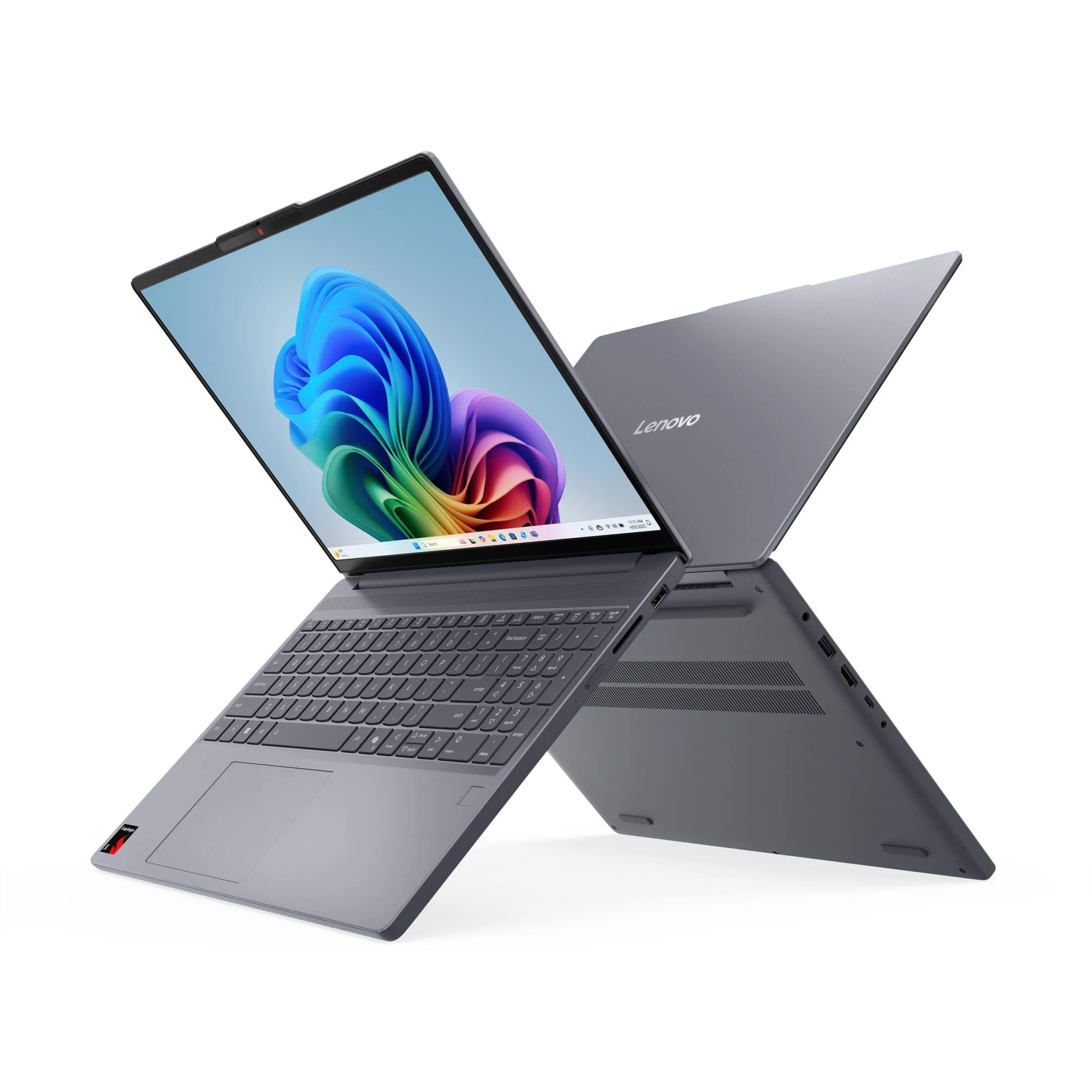 Lenovo IdeaPad Slim 3 15Q8X10 83N3002NPH Copilot+ PC Laptop (Luna Grey) | 15.3" WUXGA (1920x1200) IPS | Snapdragon X X1-26-100 | 16GB RAM | 512GB SSD | Integrated Qualcomm Adreno GPU | Win 11 Home | MS Office Home 2024 + MS 365 Basic + B210 Backpack - Image 2