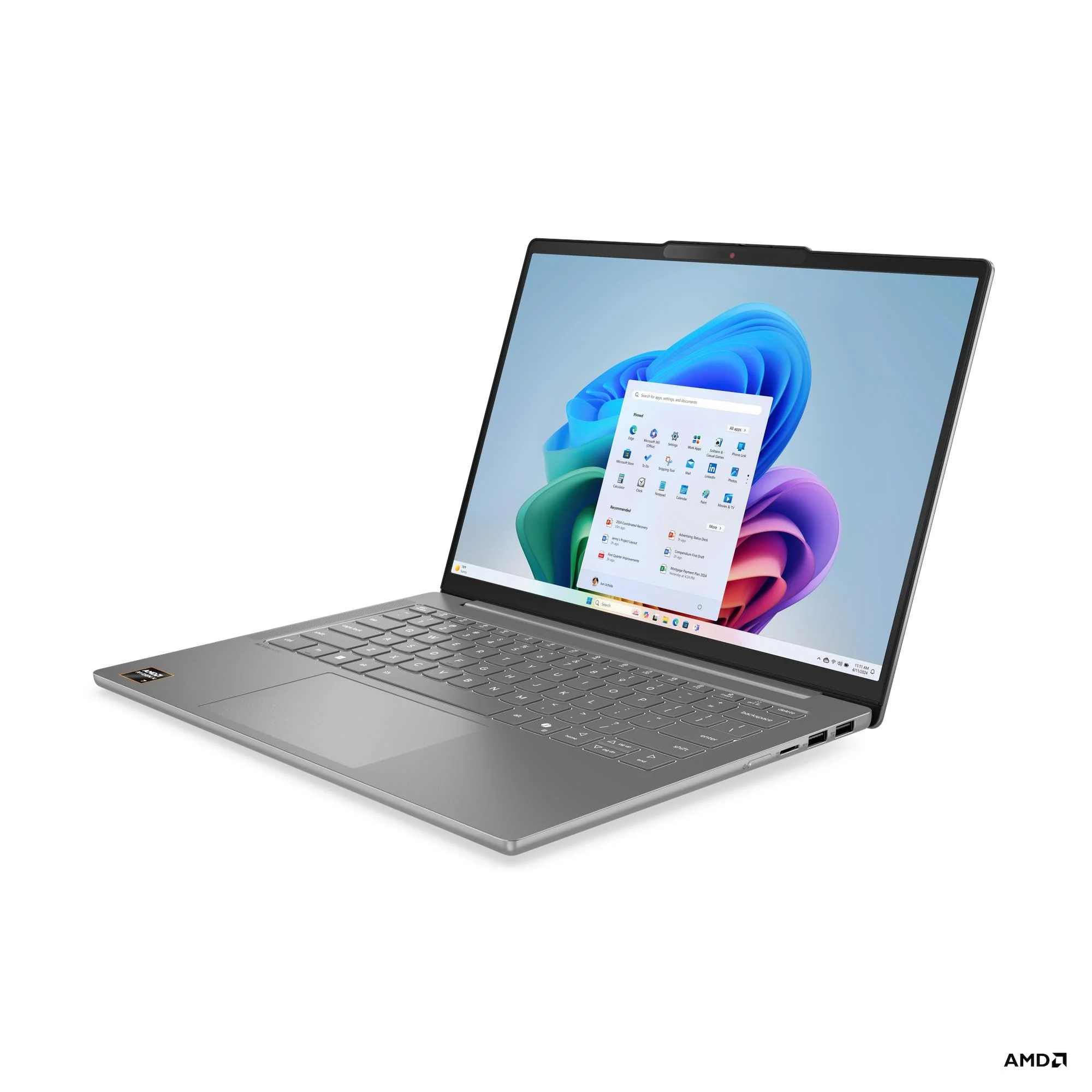 Lenovo IdeaPad Slim 5 14AKP10 83HX00BCPH Copilot+ PC Laptop (Luna Grey) | 14" WUXGA (1920x1200) IPS | Ryzen AI 5 330 | 16GB RAM | 1TB SSD | AMD Radeon 820M | Windows 11 Home | MS Office Home 2024 + MS 365 Basic + Lenovo B210 Backpack - Image 6