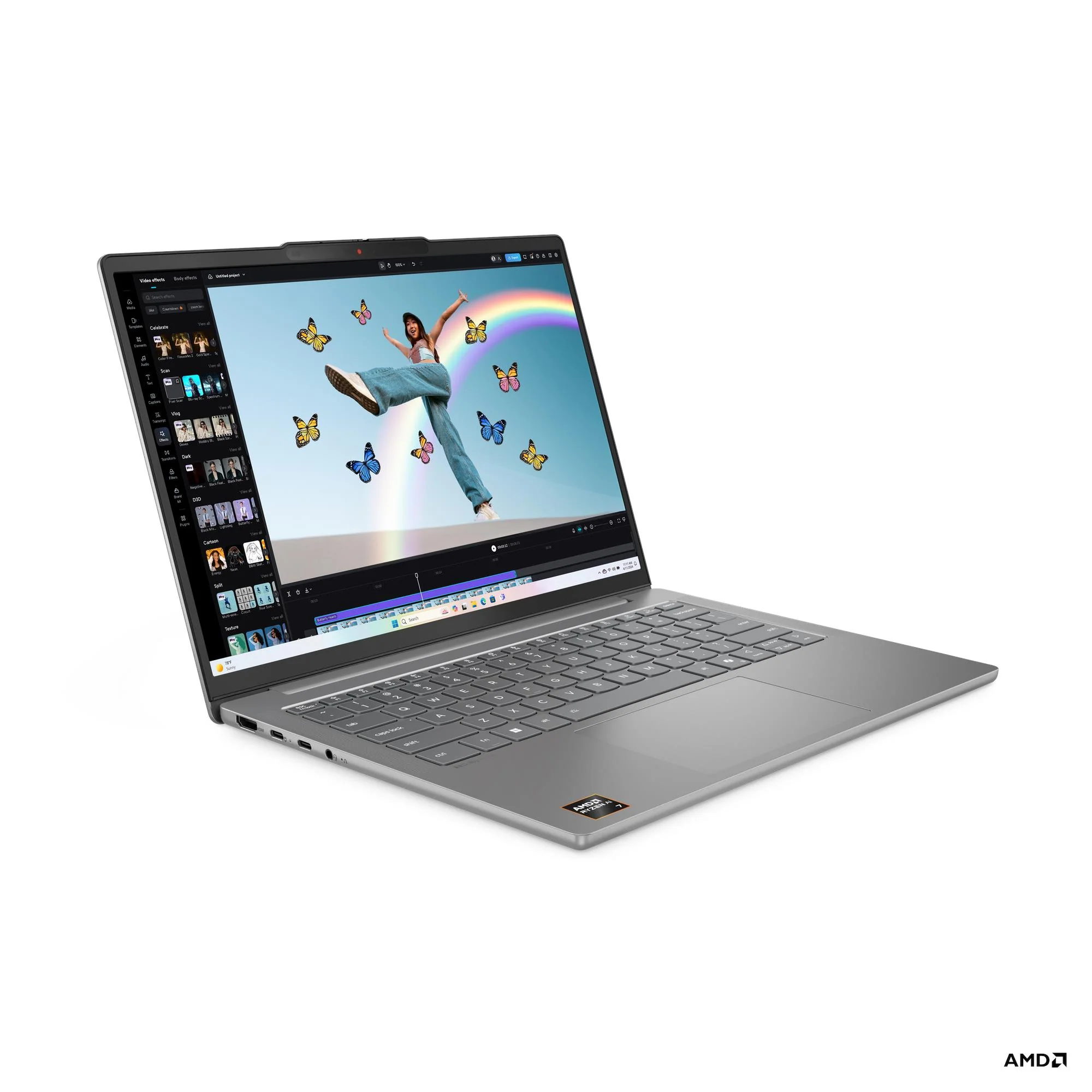 Lenovo IdeaPad Slim 5 14AKP10 83HX00BCPH Copilot+ PC Laptop (Luna Grey) | 14" WUXGA (1920x1200) IPS | Ryzen AI 5 330 | 16GB RAM | 1TB SSD | AMD Radeon 820M | Windows 11 Home | MS Office Home 2024 + MS 365 Basic + Lenovo B210 Backpack - Image 7