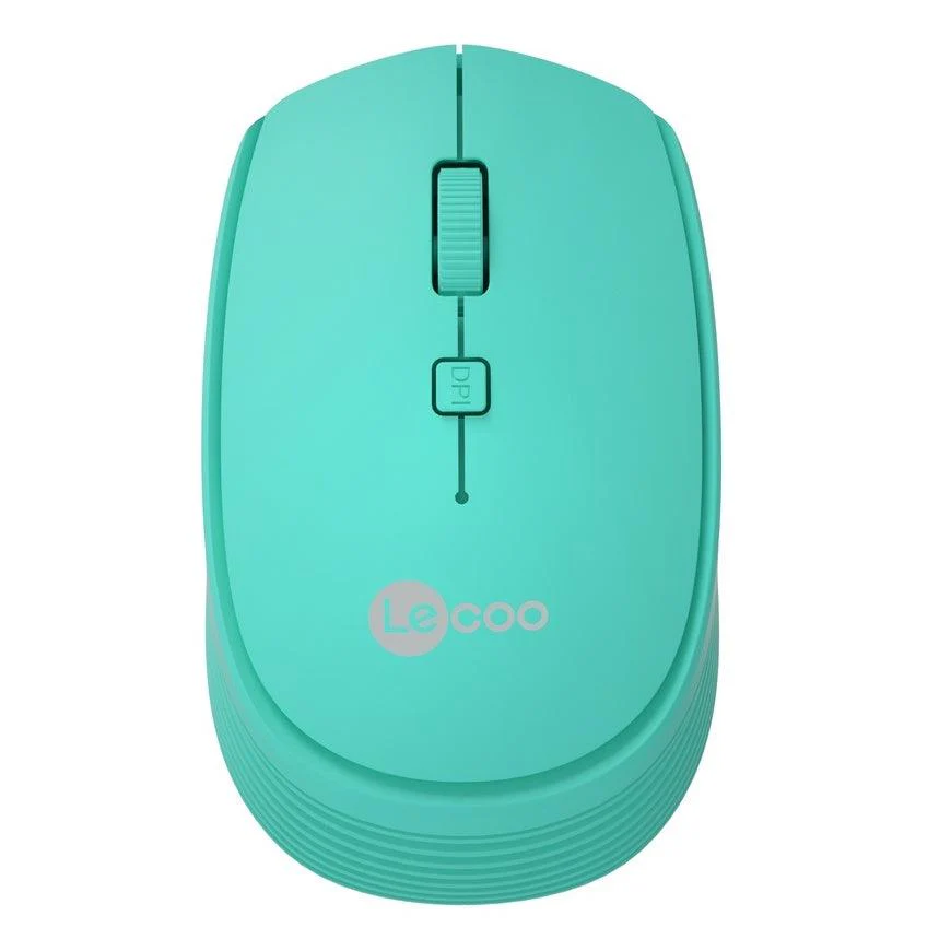Lenovo Lecoo WS202 2.4G Wireless Mouse (Cyan) - Image 2